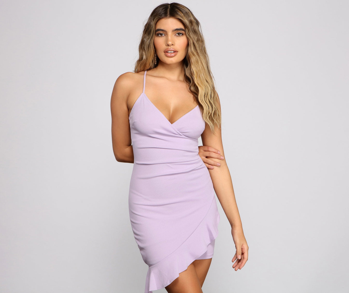 Sweet like Candy Ruffle Mini Dress - Lady Occasions