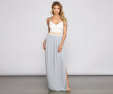 Effortlessly Stunning Crochet Waist Maxi Dress - Lady Occasions