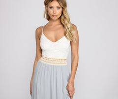 Effortlessly Stunning Crochet Charming Waist Maxi Dress