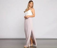Effortlessly Stunning Crochet Charming Waist Maxi Dress