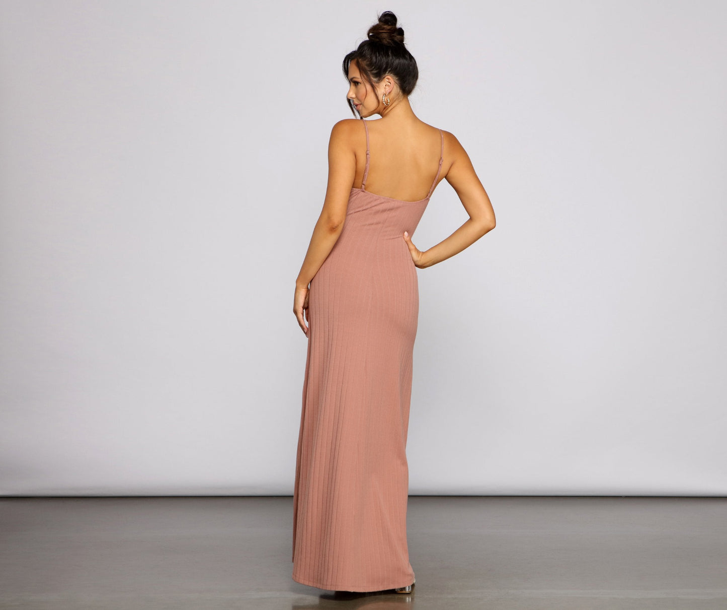 Effortless Style Stylish Tie-Front Maxi Dress