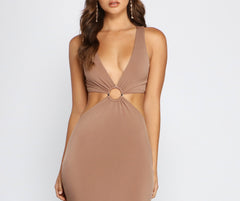 Put A Ring On Graceful It Cutout Mini Dress