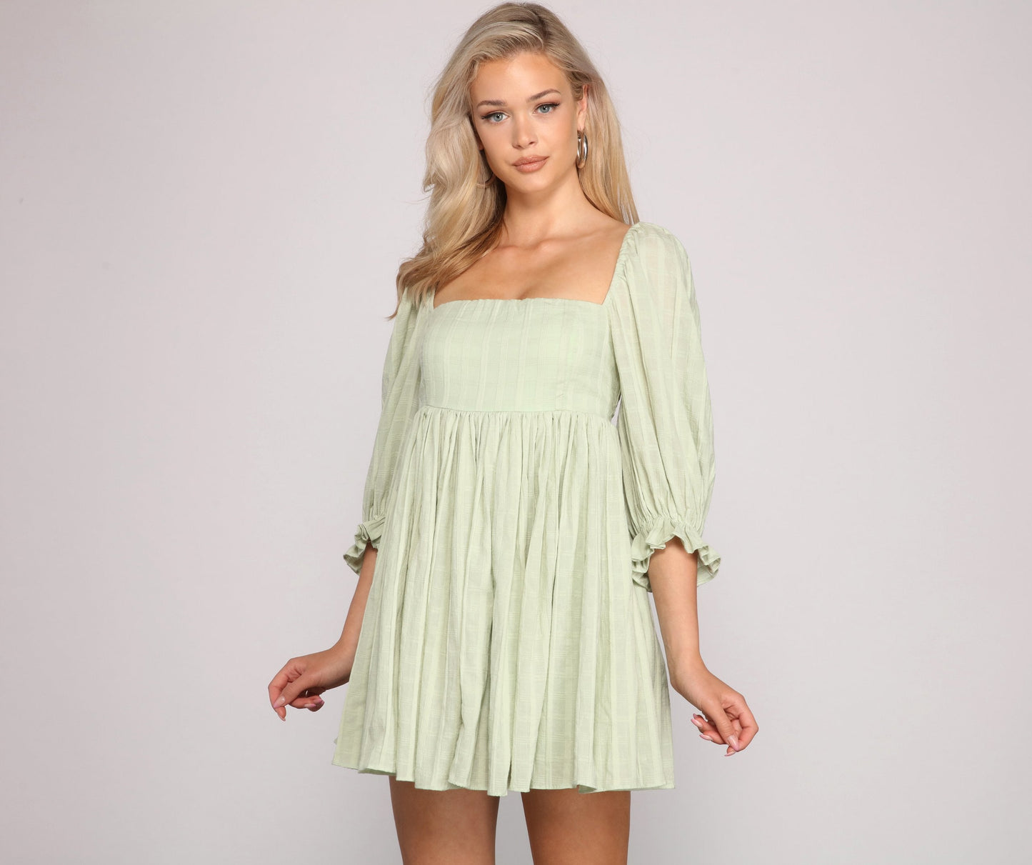 Sweet Style Stylish Babydoll Dress