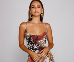 Baroque Bohemian Stylish Glam Mini Dress