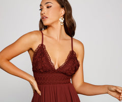 Casual Cutie Stylish Linen Skater Dress