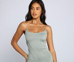 Picture Perfect Stylish Knit Mini Dress