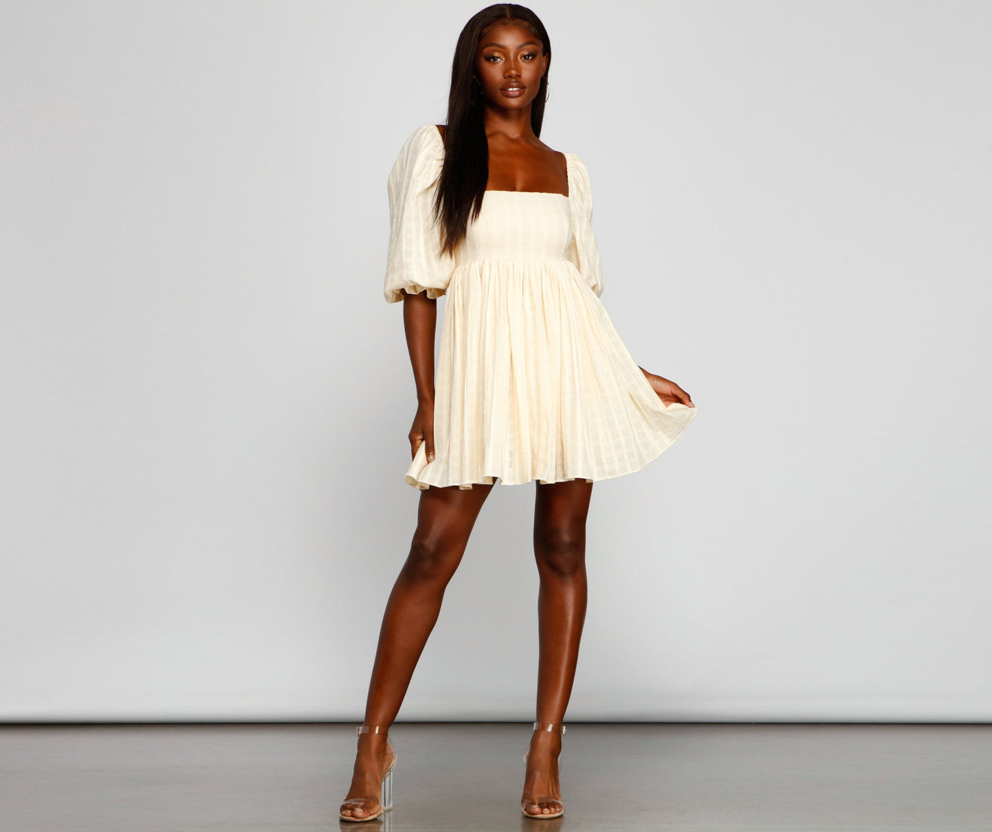 Sweet Style Stylish Babydoll Dress