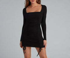 Everyday Chic Stylish Ruched Mini Dress