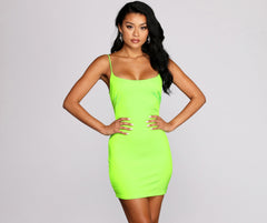 Club Cuts Satin Mini Dress - Lady Occasions