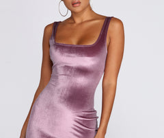 Oh So Stylish Velvet Mini Dress