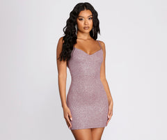 Glitter Goals Stylish Mini Dress