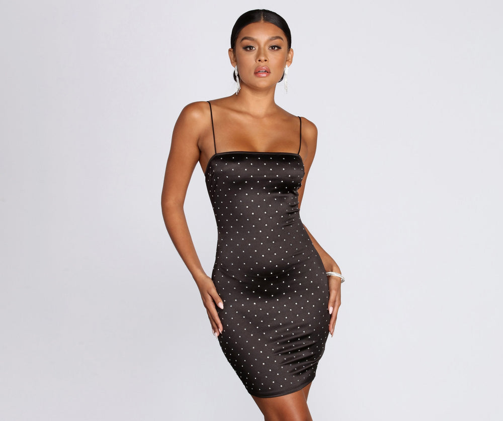Treat Me Heat Stone Mini Dress - Lady Occasions
