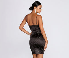 Treat Me Heat Charming Stone Mini Dress