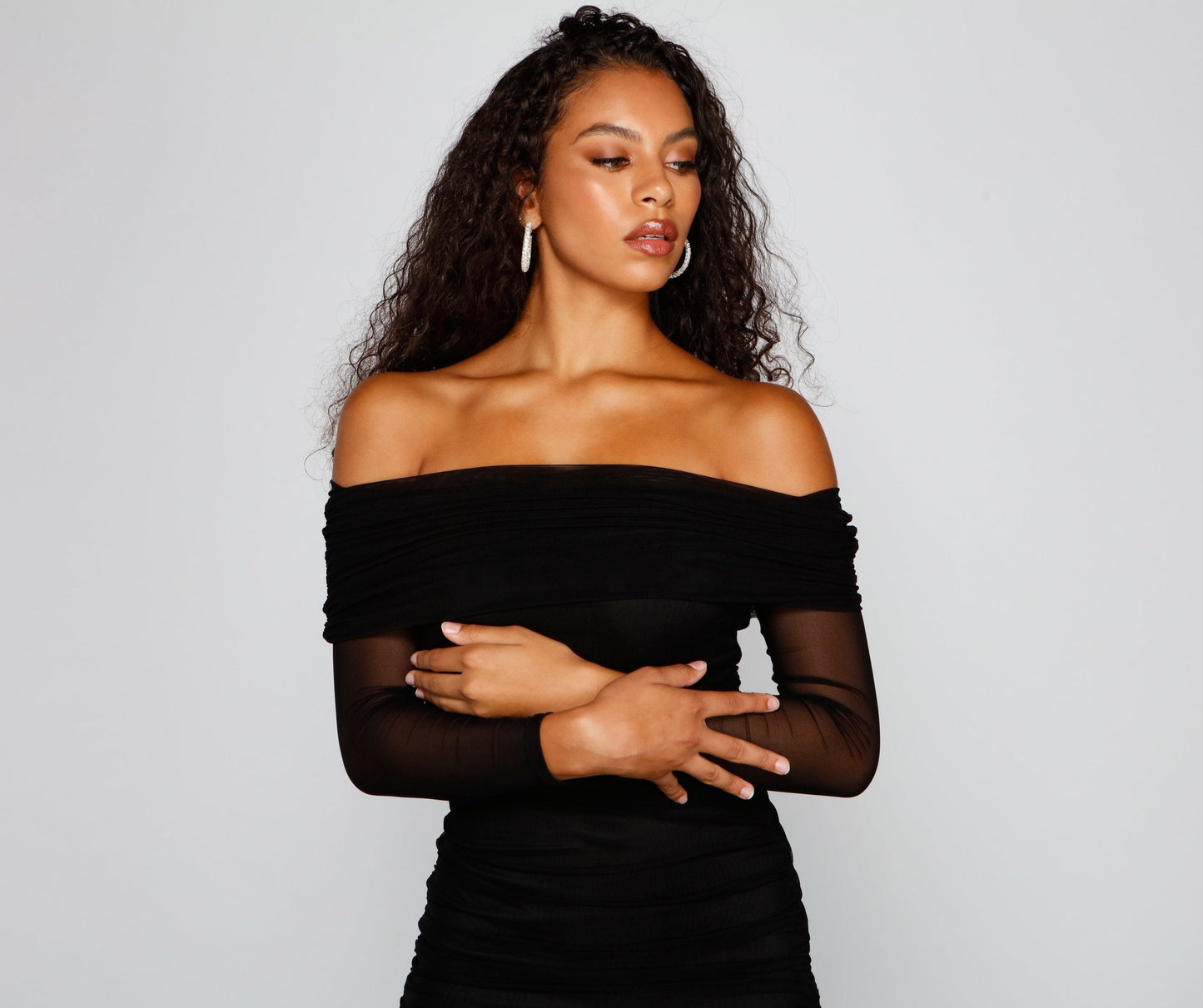 Chic Moment Mesh Charming Bodycon Mini Dress