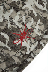 Camo Typography Wide Leg Sweatpants