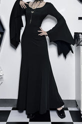 Batwing Slim Gothic Dress