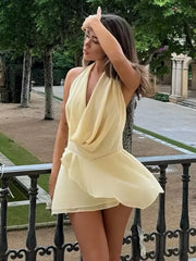 Halter Backless Short Dress
