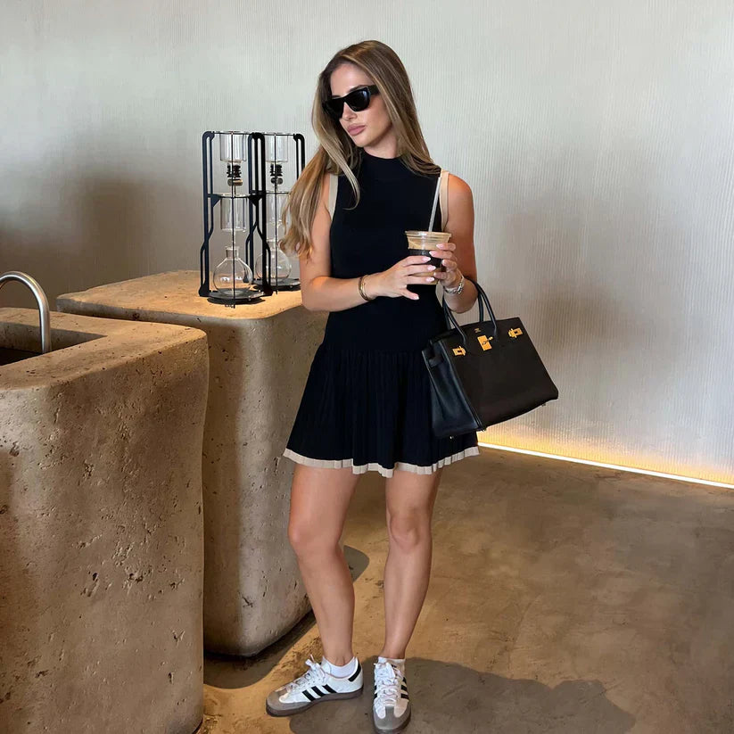 Ribbed Short Dress
