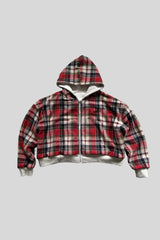 Reversible Plaid Full Zip Hoodie