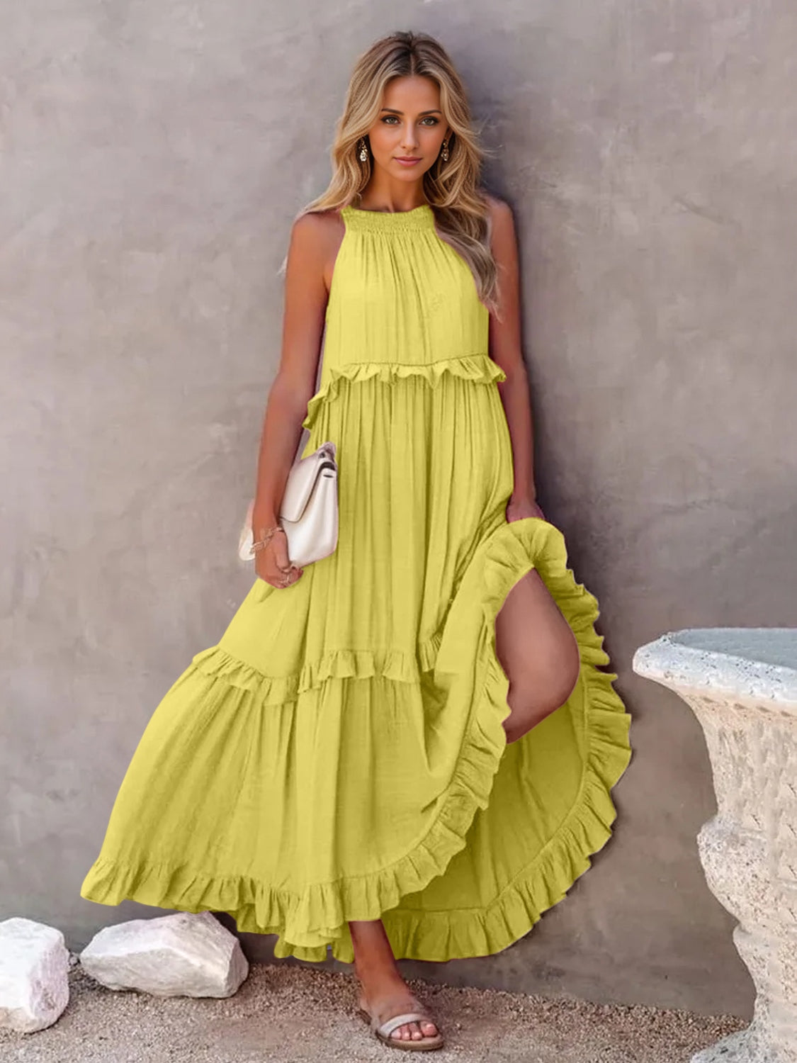 Seravelle CascadeBloom Maxi Dress