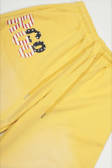 Contrast Waist Wide Leg Sweatpants