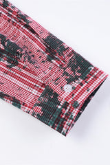 Distressed All Over Plaid Long Sleeve Shirt