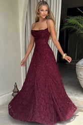 Lace-Up Backless Maxi Dress