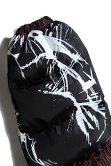 Anime All Over Graphic Puffer Jacket