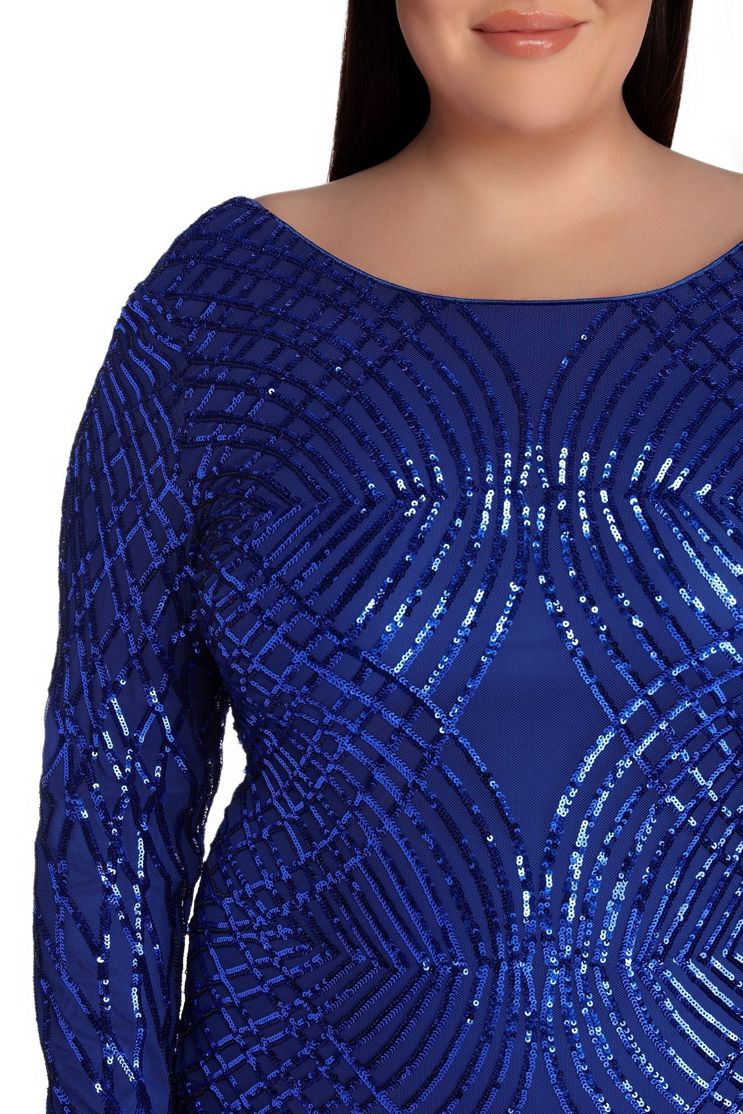 Plus Elysse Steal Charming The Show Sequin Dress