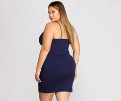 Plus Strappy & Charming Stunning Mini Dress