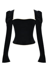 Black Velvet Corset