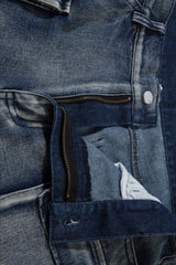 Utility Multi Pocket Wide Leg Jeans