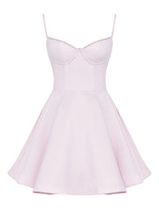 Ballerina Pink Tulle Mini Dress