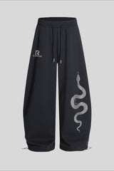 Two Tone Straight Leg Sweatpants