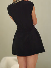 The Cap Stylish Sleeve Mini Dress