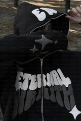 Eternal Puff Typography Full Zip Hoodie