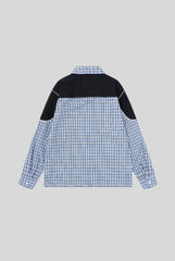 Crest Script Embroidered Plaid Long Sleeve Shirt