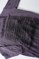 Graffiti Typography Distressed Sweater