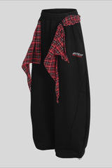Paneled Utility Wide Leg Sweatpants