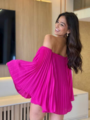 ODELFA - ELEGANT PLEATED SHORT SET