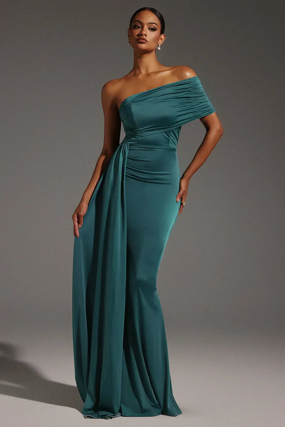 One Shoulder Maxi Dress