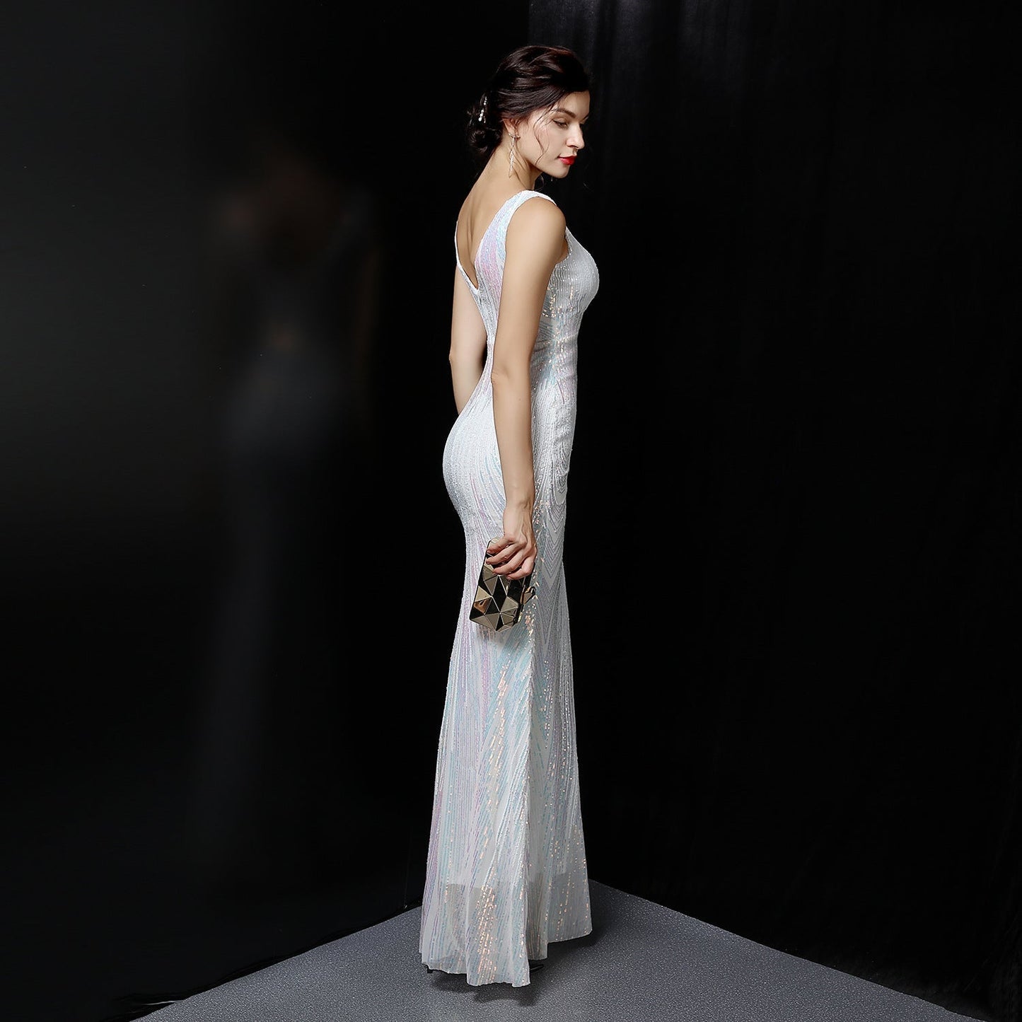 Ava Colorful Stylish Sequin Formal Dress