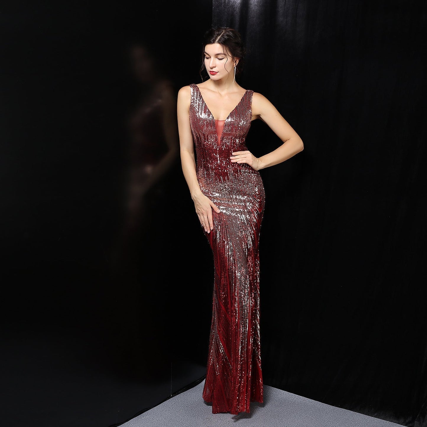 Ava Colorful Sequin Formal Dress - Lady Occasions