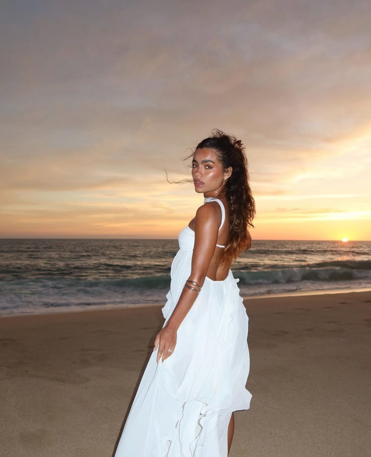 Ruffle Strapless Maxi Dress