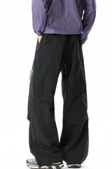 Zip Pocket Technical Wide Leg Pants