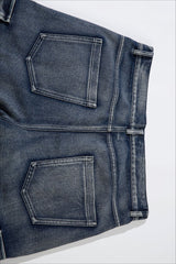 Utility Multi Pocket Wide Leg Jeans