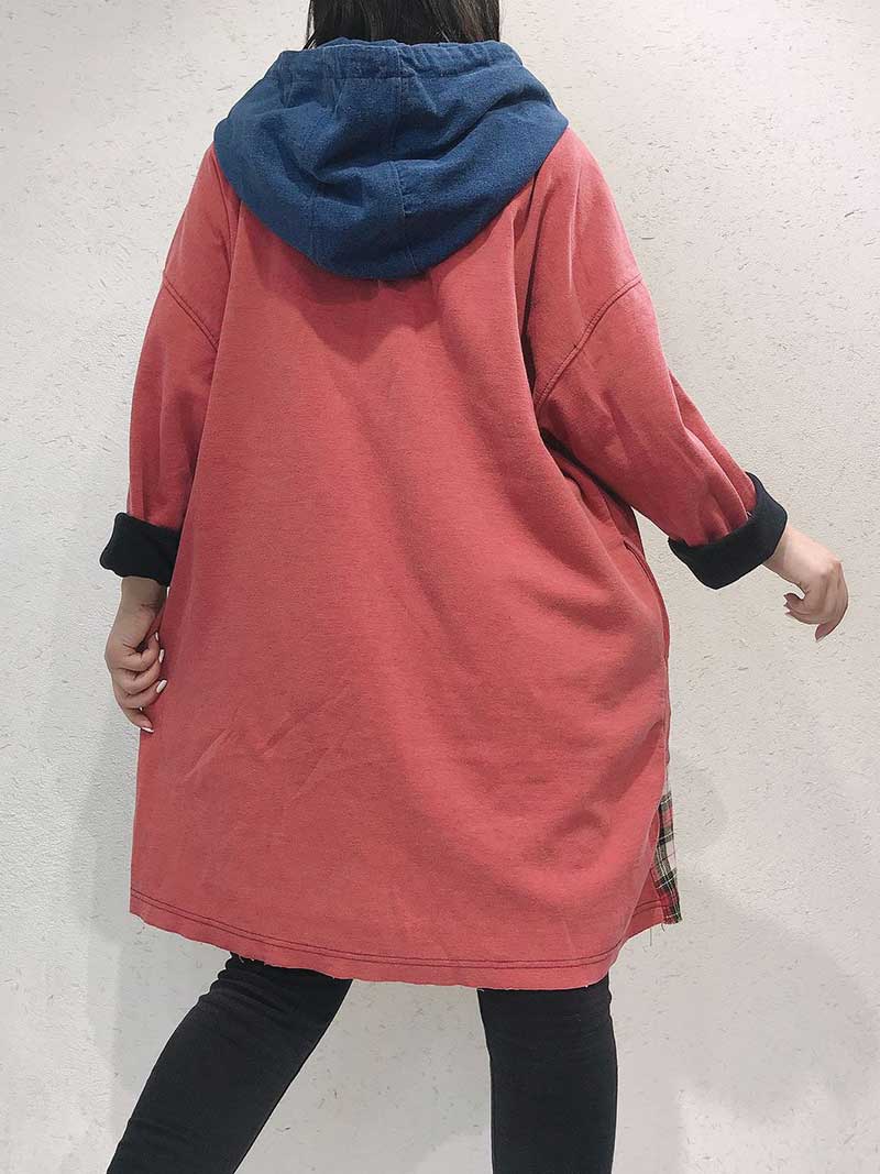 Anatomy Of Love Doll Print Hooded Sweatshirt Dress