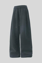Heavyweight Pleated Baggy Straight Leg Sweatpants