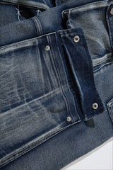 Utility Multi Pocket Wide Leg Jeans