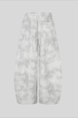 Rhinestone Curved Wide Leg Sweatpants